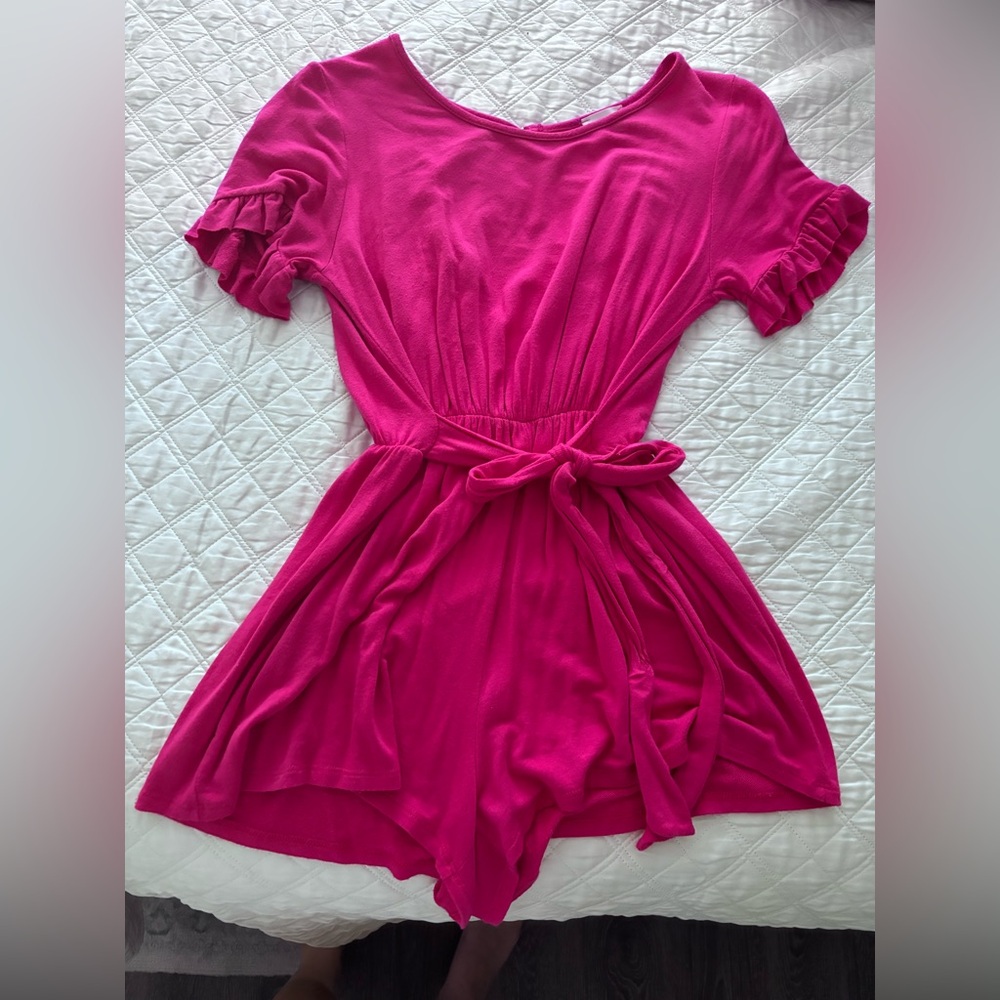 Everly Pink Romper